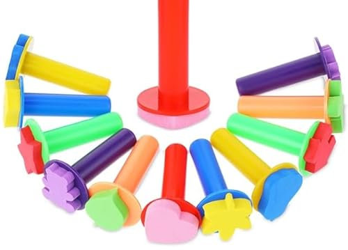 HhBdy Paint Dabbers Sponges,12Pcs Assorted Sponges Brush Set,Paint Tools for Kids Colorful Sponge Paint Brushes Diy Sponge Finger Painting Set for Acrylic Paint Ink Tempera Paint