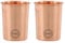 Fashnkart Verres en cuivre pur Eau potable Santé ayurvédique Gobelets en cuivre pur 10,14 oz 300 ml (uni) (2 Pcs)