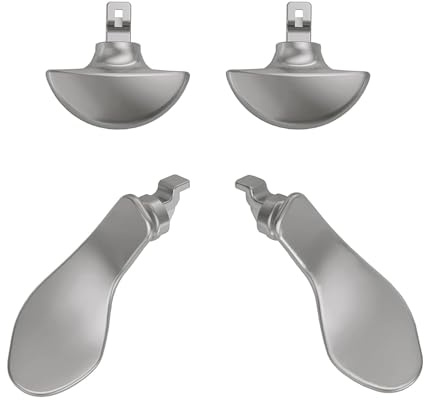 4 Stück Edge-Controller-Paddel für DualSense PS5 Edge Controller Paddel (Silber)