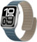 Sixmoat Correa de Silicona Magnética Compatible con Apple Watch 42mm(Series 10) 41mm 40mm 38mm, Cómoda Pulsera Deportiva Resistente al agua para Ultra SE Series 10 9 8 7 6 5 4 3, Dune-Nube azul