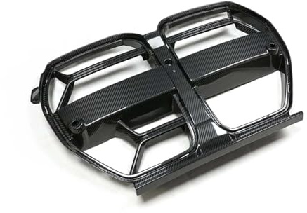 LHyyY Kühlergrill Vorne Am Auto für BMW G80 G81 M3 G82 G83 M4 2021-2024 Acc,Front Stoßstange Grill Body Kit Zubehör Auto Frontgrill Ersatz Tuning Zubehör,B-Carbon Fiber Look
