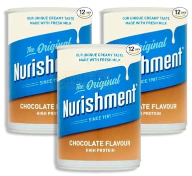 Nourishment The Original Chocolate Flavour 400g Cans - Multi Packs | High Protein Enriched Milk Drink | Creamy & Delicious | Ready to Drink (3x Nourishment Chocolate 400g Cans)