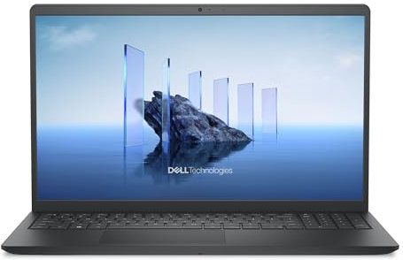 Dell 15 Ordinateur Portable DC15250 – 15,6 FHD 120Hz, Intel Core i7-1355U, Graphiques Intel UHD, 16Go RAM, 512Go SSD, Webcam HD, Windows 11 Home, Clavier AZERTY, Carbon Black