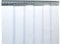 PVC Streifenvorhang Lamellen 2x200mm Höhe 3,00m x Breite 1,80m, fertig vormontiert, verzinkt, Stallvorhang, PVC Lamellenvorhang