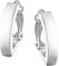Vinani Damen Ohrclips 925 Silber - Ohrring Set für Frauen - gebürstet aus 925 Sterling Silber - Ohrstecker LLK