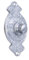 Black Country Metal Works 'Hampern Close' Ornate Bell Push - Various Finishes Available (Brushed Chrome)