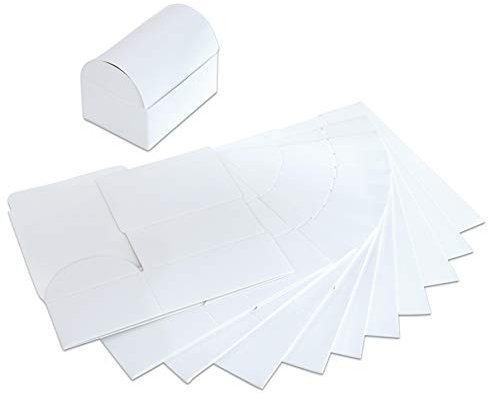 Betzold - Faltschachteln, 12 Stück, weiß - Faltboxen Geschenkschachteln Blanko