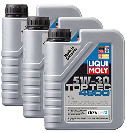 3x LIQUI MOLY 3755 Top Tec 4600 5W-30 Motoröl