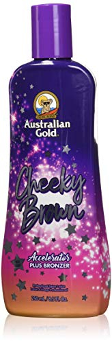 Australian Gold Cheeky Brown Tanning Lotion Australian Gold Dark Tanning Accelerator Plus Bronze 8,5 oz by Australian Gold