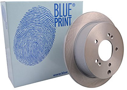 Blue Print ADG04345 Brake Disc Set (2 Brake Disc) rear, full, No. of Holes 5