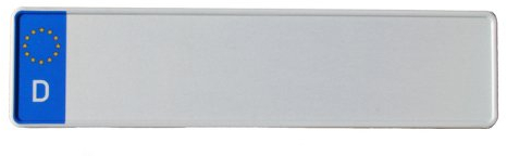 KFZ-Kennzeichen EU 460 x 110 mm, reflektierend, Autoschilder mit Wunschkennzeichen