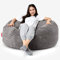 Lounge Pug, 'Mammoth' Sofa Sitzsack XXL, Riesensessel, Cord Schiefergrau