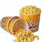 Novelty Place Recipientes de palomitas de maíz de plástico estilo retro para Movie Night – 7,25 pulgadas de alto x 7,25 pulgadas de diámetro superior (3 unidades)