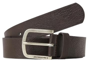 JACK & JONES Jacharry Belt Noos, Ceinture Homme, Marron (Black Coffee Black Coffee), 80
