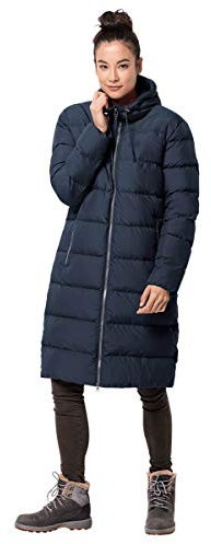 Jack Wolfskin Damen 1204131 1910 Winddichter Daunenmantel, Midnight Blue, M EU