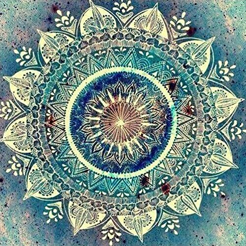 MXJSUA Diamant Painting Bilder Erwachsene Set, Indisches Muster 5D Diamond Painting Full Drill, Diamant Painting Bilder Kunsthandwerk House Wall Dekoration 30x30cm