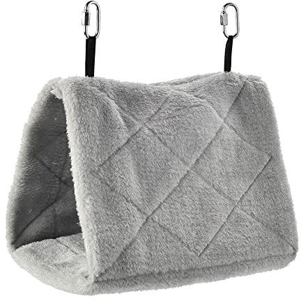 Parrot Essentials Small Bird House Snuggle Hut Hideaway for Parrots, Budgies - Birds Nest, Toy Hut Hammock Tent, Bird Beds for Cage, Parrot Bed, Budgie Bed, Budgie Nest, Budgie Hammock, Bird Nest