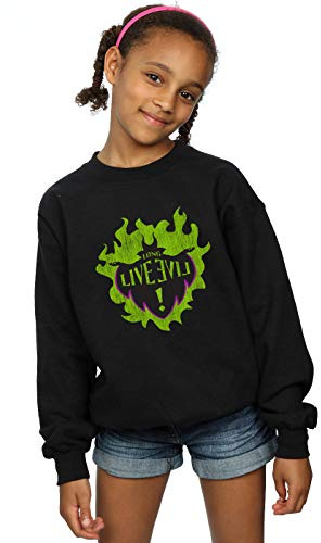 Disney Mädchen The Descendants Maleficent Long Live Sweatshirt Schwarz 7-8 Years