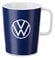 Volkswagen 000069601BR Tazza da caffè, Porcellana, Blu, con Logo VW, Bianco