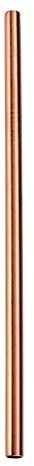 50PCS 265mm pailles à boire réutilisables en métal pailles droites en acier inoxydable (50PCS Rose Gold)