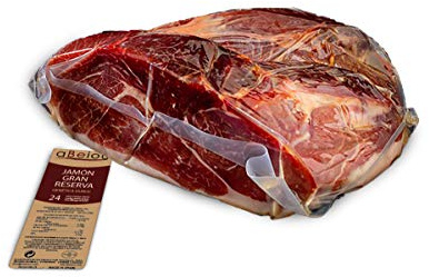 Serrano Schinken Gran Reserva Duroc Schinken Ohne Knochen 2,4 kg — +24–25 Monate Gereift — Spanischer Schinken Guijuelo — Vakuum verpackt — aBeiou