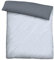 biberna 0636047 Mix & Match Bettbezug Mako-Baumwoll-Satin 1x 135x200 cm, blau