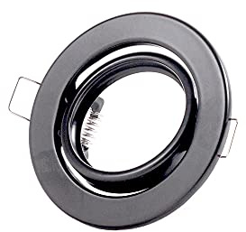 Ring Downlight Runden Kippbar Vepa Stahl 90mm - Schwarz | Greenice