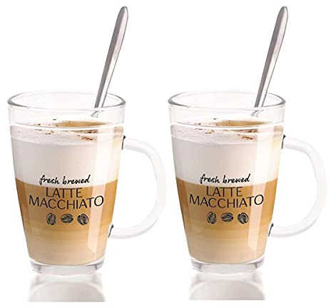 How Homely Kaffee-Milchbecher + Löffel 300 ml