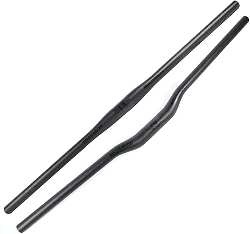 ROADNADO Carbon Lenker MTB Fahrradlenker Kohlefaser 31.8MM Gerader/Riser Lenker Leichtgewicht 3K matt 680mm 700mm 720mm 740mm 760mm für Rennrad Downhill BMX Mountainbike Lenker
