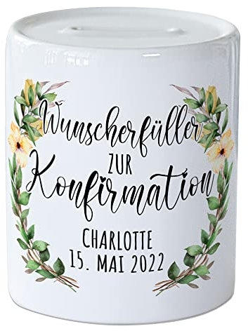 GRAZDesign Spardose Konfirmation und Kommunion, Geschenk-Idee als Geldgeschenk, für Mädchen und Jungen (Wunscherfüller zur Konfirmation)