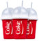 Magic Freez Slushy Maker – Tragbarer Slushy Becher aus Silikon mit 2-in-1 Strohhalm und Löffel – Slush Ice Maker für erfrischende Slushies – Slushi Cup zum Slush Eis selbermachen – 370ml