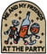 Finally Home Me and my Friends at the Party Patch zum Aufbügeln | Alkohol Patches Wein Aufnäher Bügelbild Wine Aufbügler