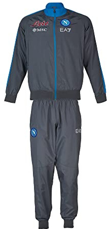 SSC Napoli Herren-Trainingsanzug, Mikrofaser, Sport, Leder, Magnet, XS