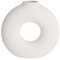 BUTLERS Keramik Vase in Donut Form in Beige -Loop- Moderne Dekoration für Wohnzimmer und Tischdeko | Blumenvase für einzelne Blumen oder dekorative Trockenblumen