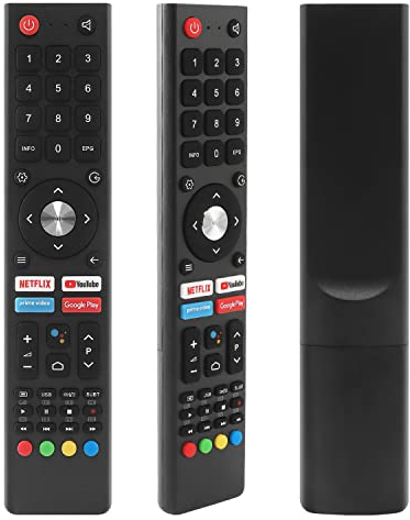 Telecomando Vocale Sostitutivo GCBLTV02ADBBT Compatibile con Smart TV Changhong CHIQ, YiBiChin Telecomando GCBLTV02ADBBT per Changhong CHIQ SABA Smart TV L32H7S L40H7S L43H7S SA24S46A9 SA32K67A9