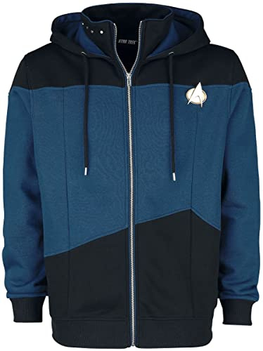 Star Trek Starfleet Command Männer Kapuzenjacke schwarz/blau