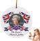 HINAA Queen Elizabeth Platinum Jubiläum Weihnachten Hängende Ornament | 2022 Weihnachtsdekoration Gedenkanhänger | Trauerbedarf Hängende Ornament für Weihnachtsbaum, Auto-Rückspiegel, Tasche