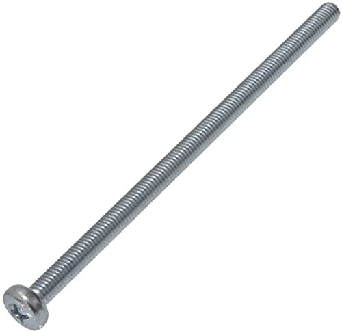 AERZETIX - C59911 - Lot de 10 Vis métaux à tête cylindrique M5x100 mm à empreinte PH2 - boulon d'assemblage - DIN 7985 - dureté 4.8 - en acier au carbone - couleur argent