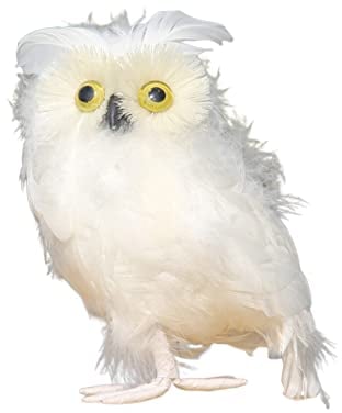 ISAKEN ISAEN Künstliche Eule Simulation Schaum Federvögel Mini Vogel Dekofigur Dekovögel Künstliche Feder Modell für Garten Hof Deko