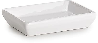 GEDY | Karima Porte-Savon en céramique, Couleur Blanche, Dimensions 2,7 x 13,5 x 9,7 cm et Poids 0,22 kg