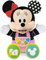 Clementoni 61370 Disney Baby Minnie Interaktive Kleinkind Kinder 1 Jahr, Geschichtenerzähler und Bücher, Plüschtier, Hörgeschichten für Kinder, englische Version, Batterien enthalten, Mehrfarbig