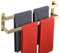 SAYAYO Porte Serviette Mural Salle de Bain, Support Serviette à Double Barres en SUS304 Acier Inoxydable, Porte Serviette Doré pour Cuisine, EGOY002-G