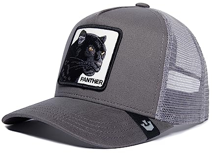 Goorin Bros. Unisex-Erwachsene The Farm Original Adjustable Snapback Mesh Trucker Hat Baseballkappe, Grau (der Panther), Einheitsgröße
