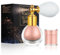 AOOWU Glitter Spray, Glitzer Spray für Face und Body, Glitzer Haarspray Make-up Sparkle Puder Kosmetik Shimmer Highlighter, Powder Glitterspray Haare Körper für Weihnachten Rave Party（Rosa）