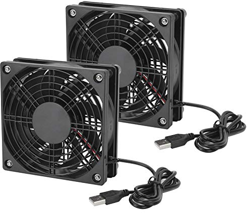 VBESTLIFE Ultra Silent 5V USB PC Cooler Fan, Compact Size Cooling Fan for Routers, TV Modem, Quiet Heat Dissipation