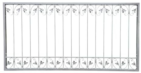 10 Meter Schmiedeeisen Zaun Zäune Eisen Gartenzaun Metall Monaco-Z60/200 Feuer Verzinkt Zaunelement gerade 60 cm hoch 200 cm lang