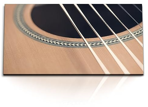 Paul Sinus Kunstdruck Bilder 120x60cm Gitarre Saiten Gitarrensaiten Musik Musikzimmer