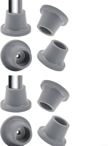 8 Pieces Furniture Feet Ferrule Stoppers, 1-1/8 Rubber Leg Tips Shower Chair Floor Protector Feets Replacement Parts
