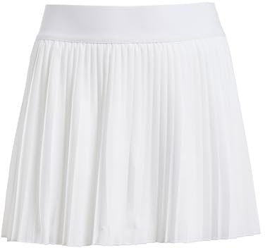 adidas Bambine e Ragazze Girls Club Tennis Climacool Pleated Skirt, White, 9-10 Years