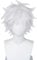 NiceLisa Short Silver White Fluffy Cosplay Wig Satoru Kaneki Ken Synthetic Wig